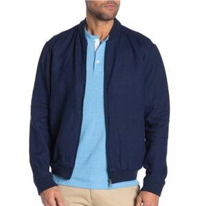 Onia Linen Bomber Jacket